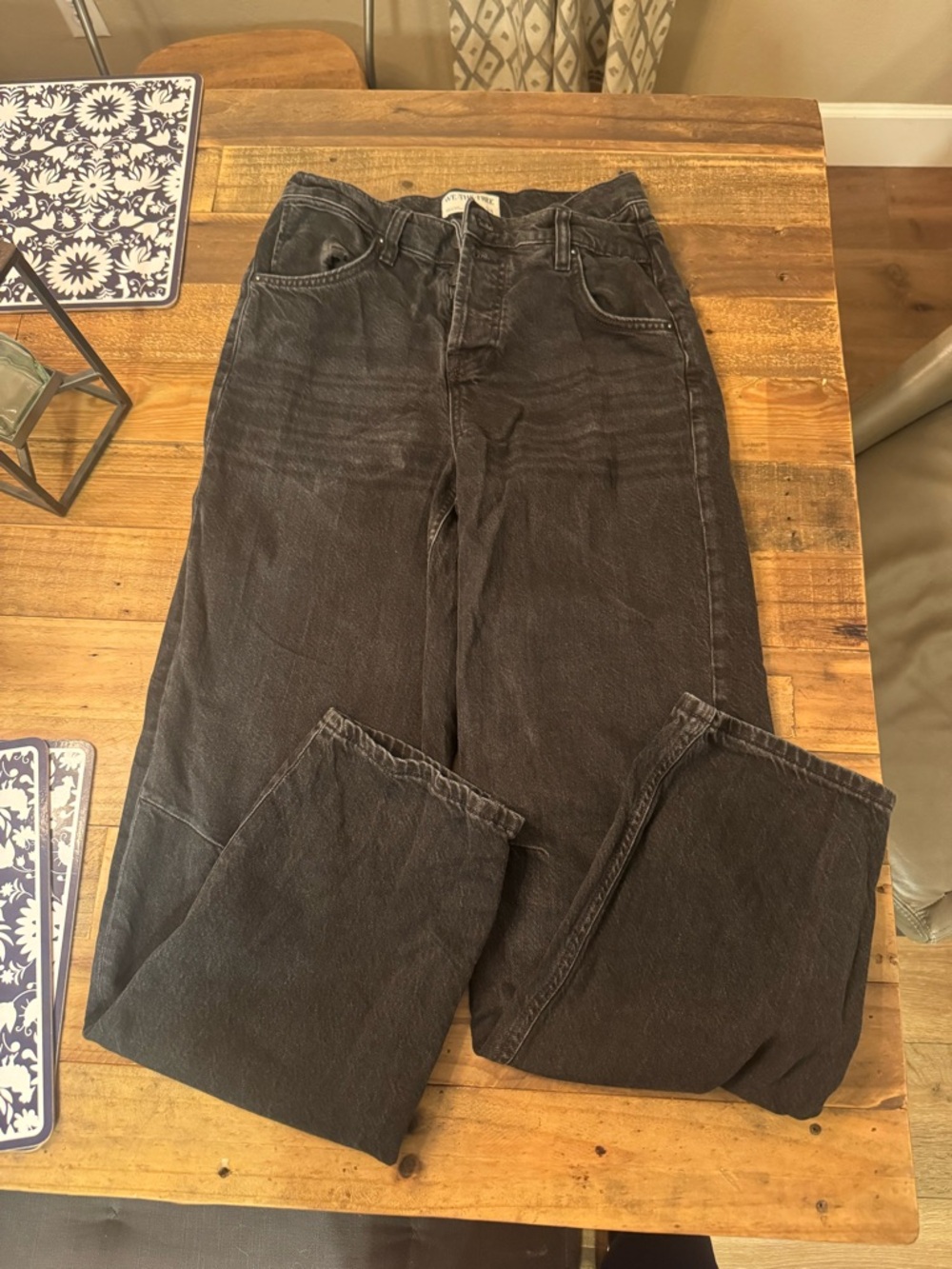 We The Free Washed Black High-Rise Jeans